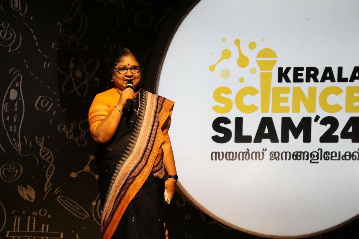 Higher Education Minister R. Bindu inaugurating Science Slam finals at IIT Palakkad on Saturday. Higher Education Minister R. Bindu inaugurating Science Slam finals at IIT Palakkad on Saturday.