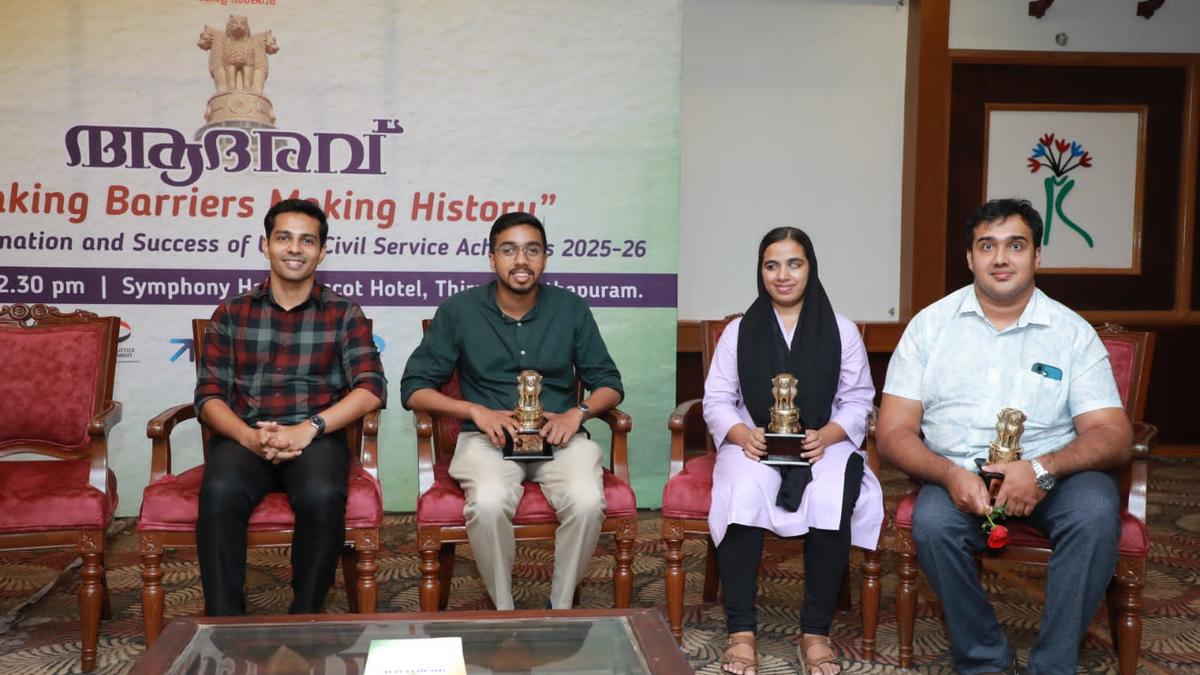 Differently abled Civil Services achievers from Kerala honoured