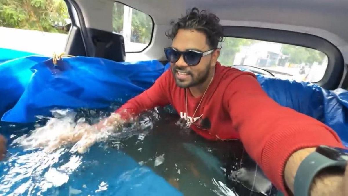 Swimming pool inside car: Kerala YouTuber’s driving licence cancelled