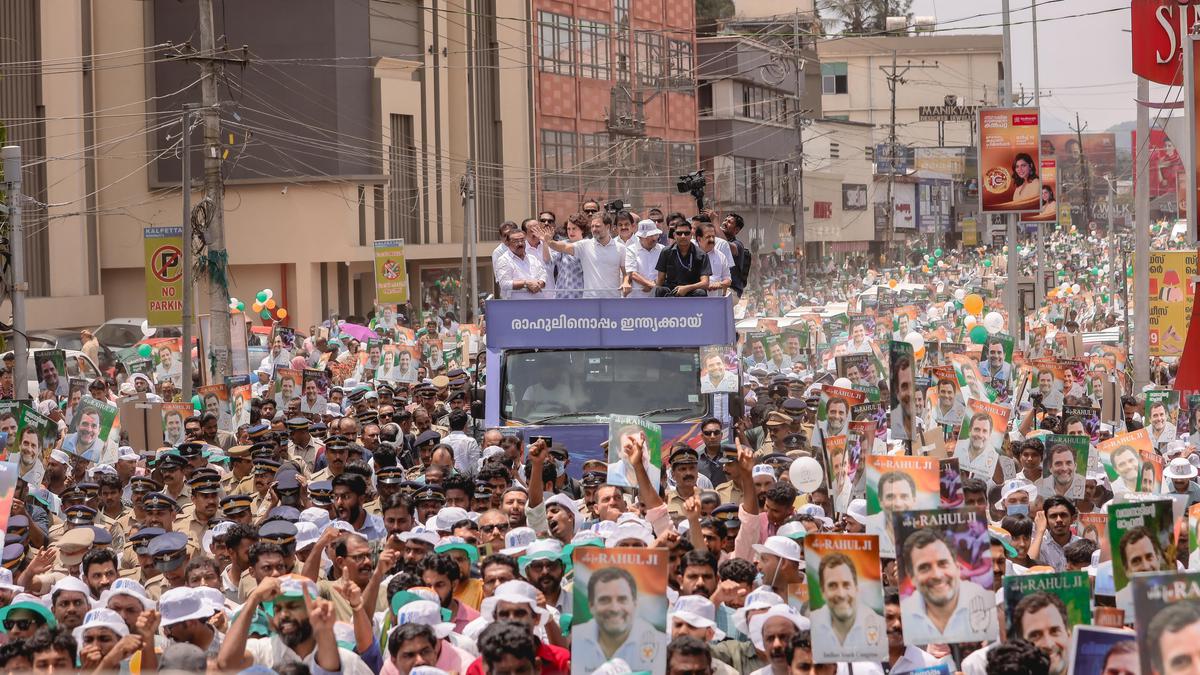 Rahul Gandhi files nomination papers from Wayanad Lok Sabha seat