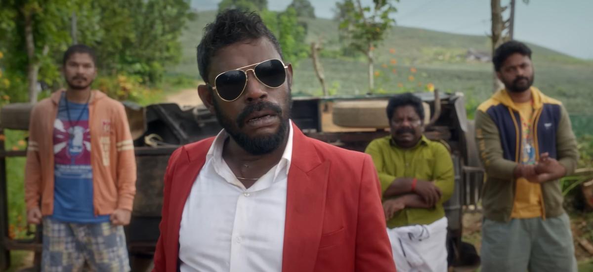 Vinayakan and others in a still from ‘Aadu 3’