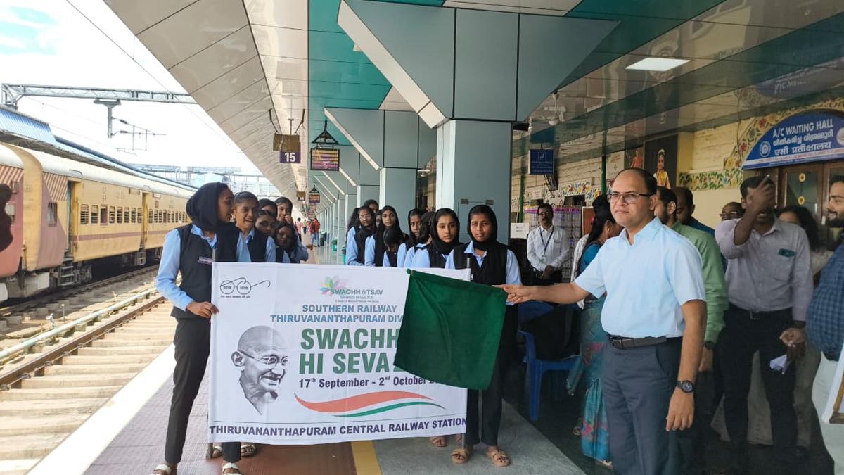 Fortnight-long special cleanliness campaign launched in  Thiruvananthapuram Railway Division