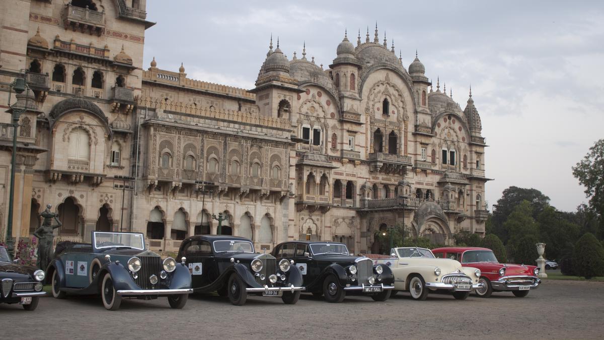 The 21 Gun Salute International Concours d’Elegance, 2023, the vintage and classic car show, kicks-off from the Lukshmi Vilas Palace Grounds in Vadodara