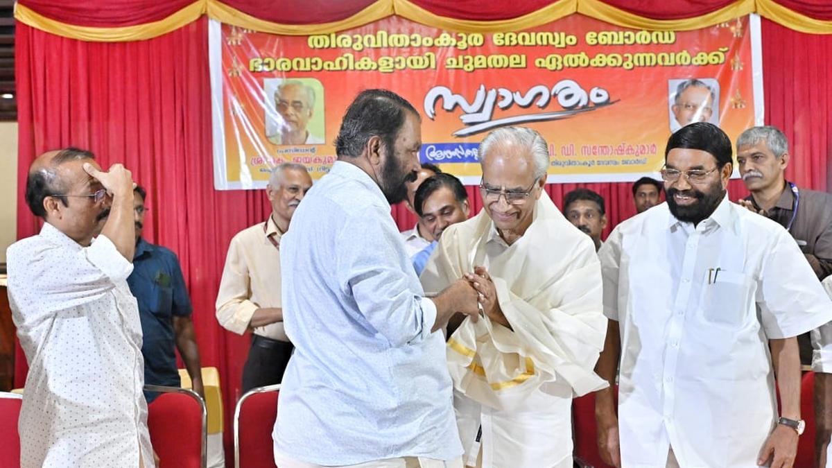K. Jayakumar takes charge as Travancore Devaswom Board president amid Sabarimala gold theft row