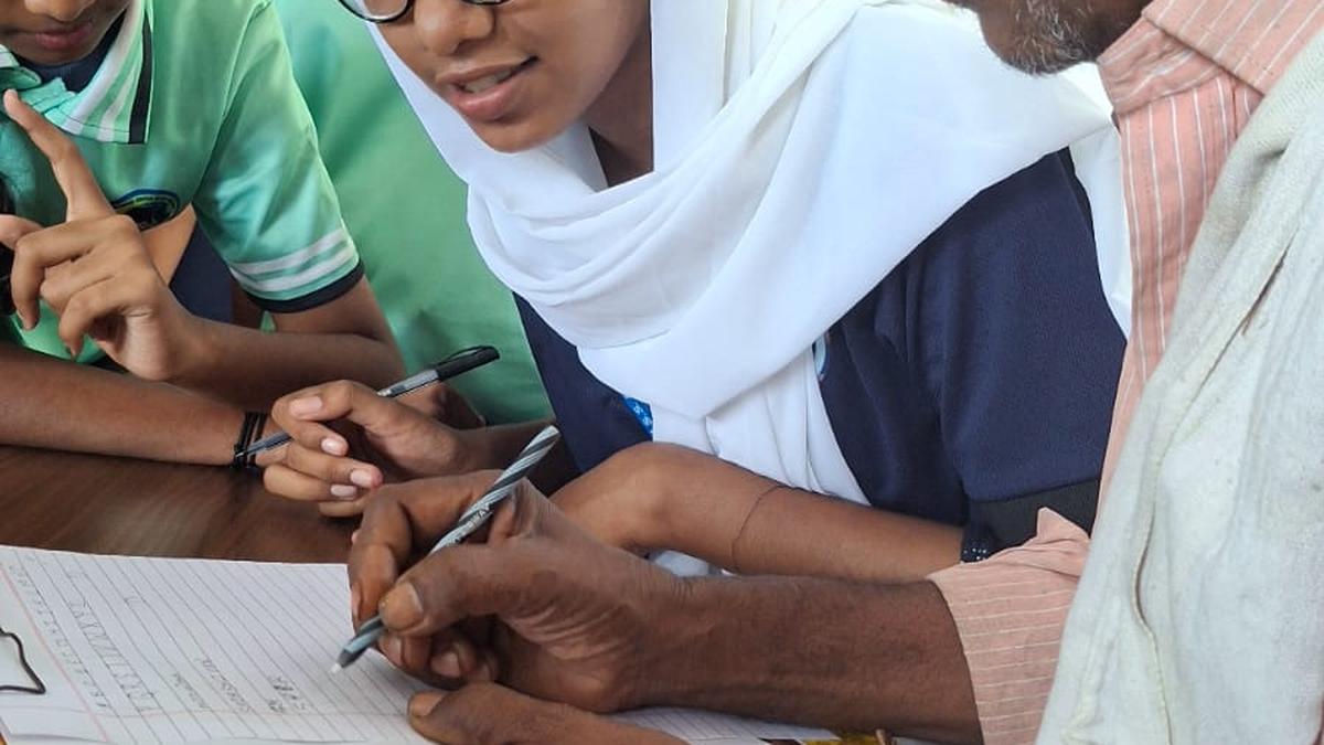 Students introduce English to tribal elders