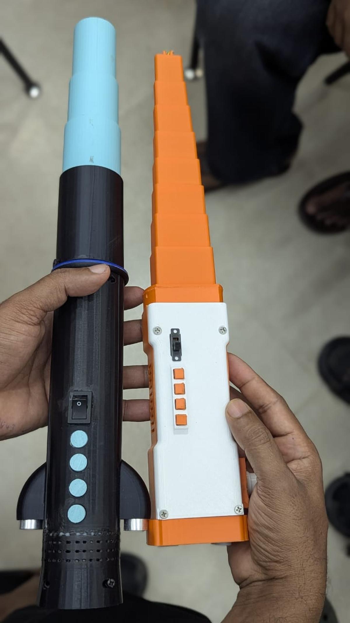 The prototypes of the Dog-repelling stick