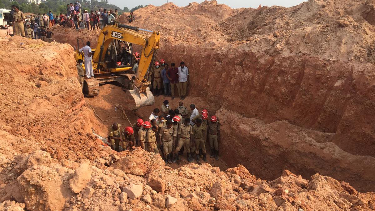 Workers buried under debris as land at construction site caves in Kalamassery