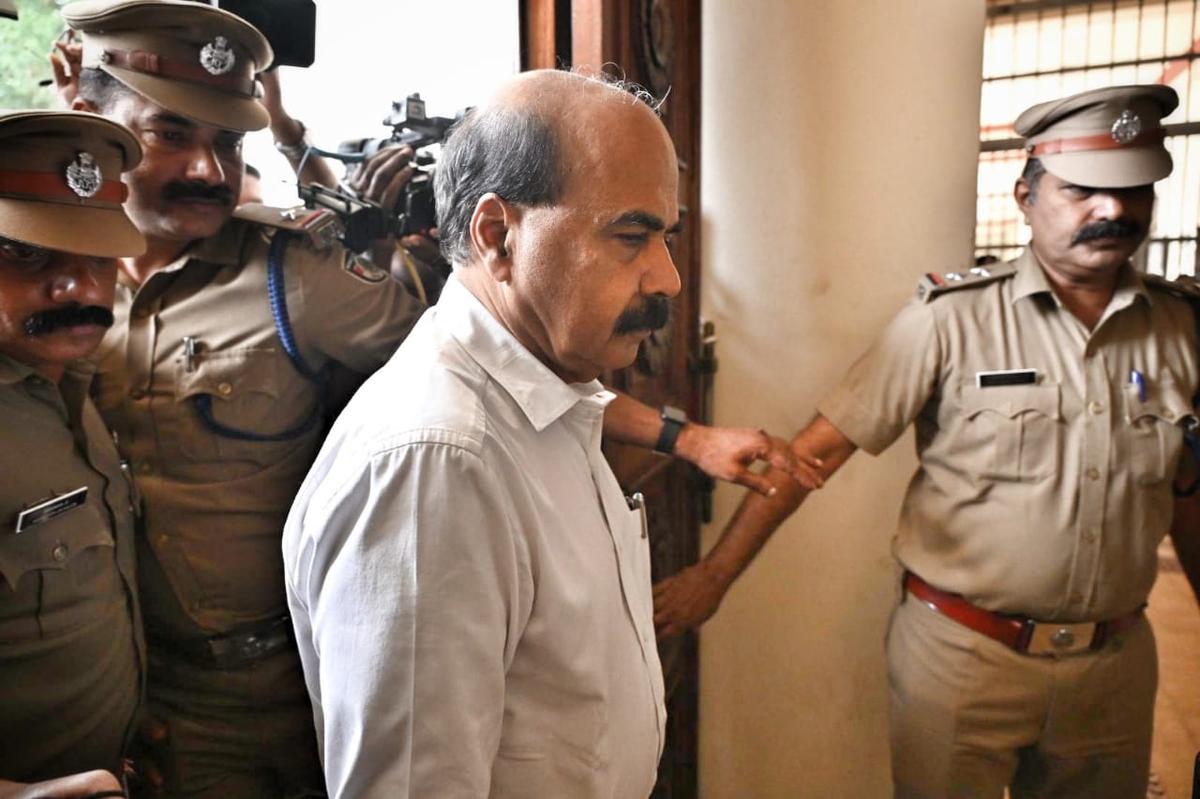Kerala University Vice-Chancellor in-charge Mohanan Kunnummal arrives at the university headquarters on Friday (July 18, 2025). Kerala University Vice-Chancellor in-charge Mohanan Kunnummal arrives at the university headquarters on Friday (July 18, 2025).