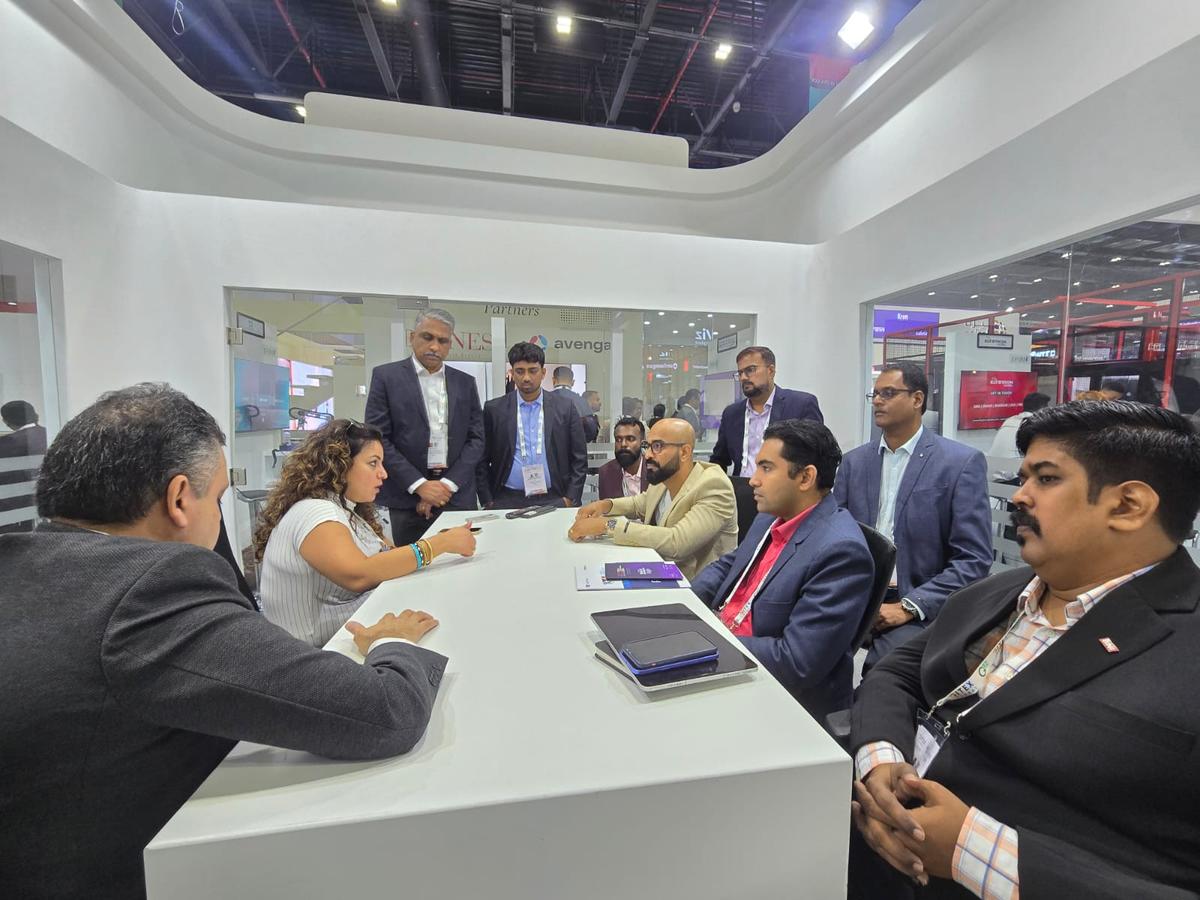 Officials of London & Partners, the growth agency for London, during their meeting with representatives of Kerala IT at the GITEX Global 2024 in Dubai World Trade Centre.