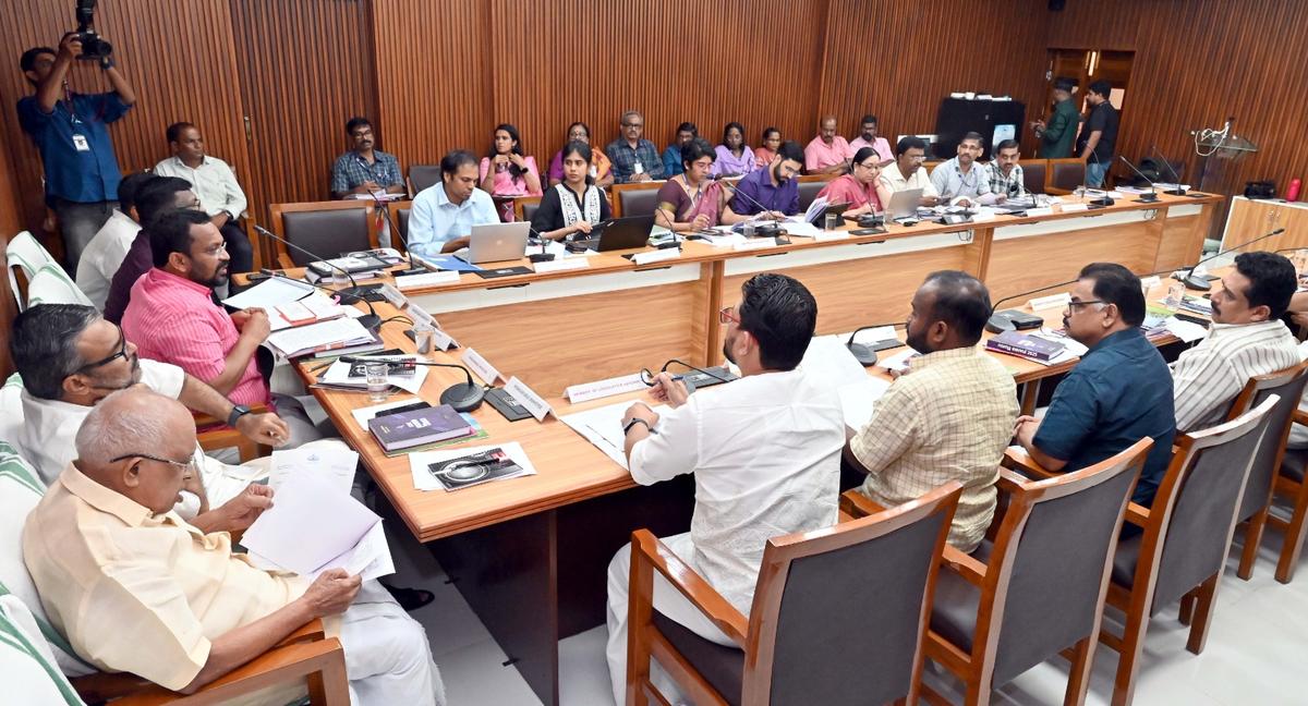 Palakkad District Revenue Assembly in session at Thiruvananthapuram.