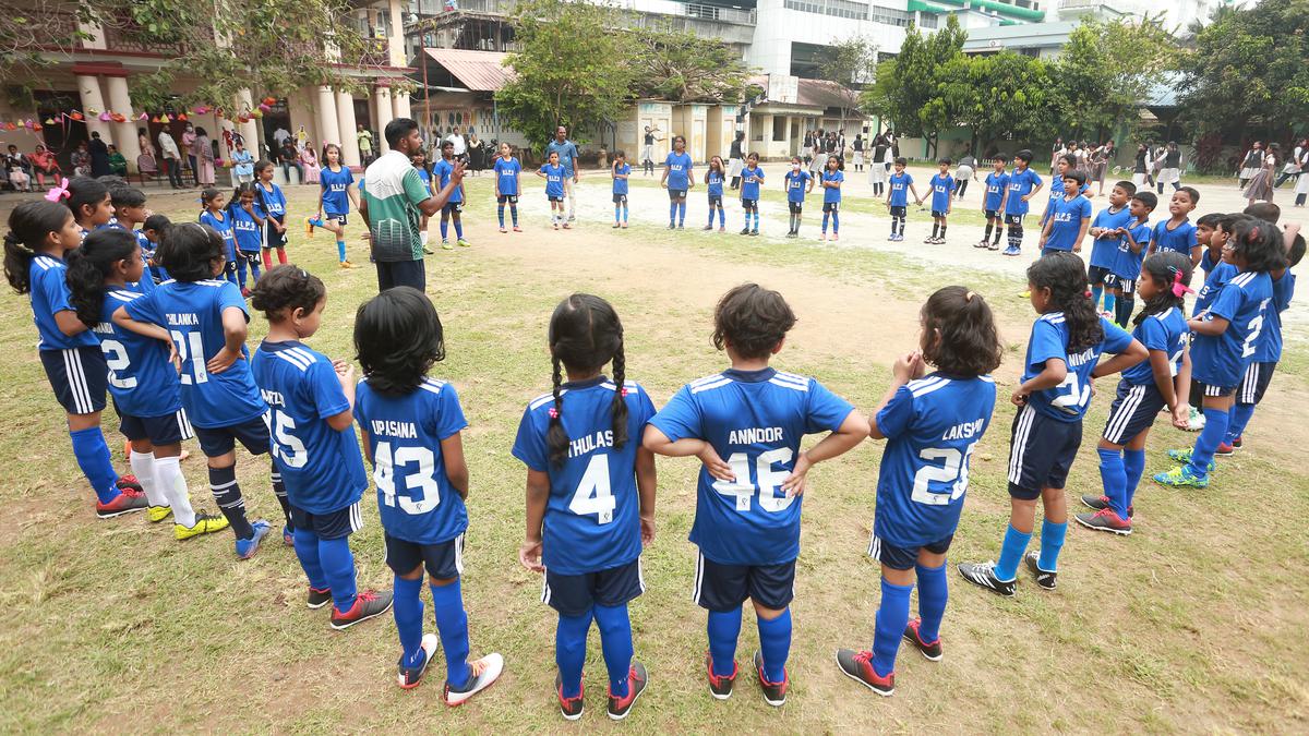Football coaching for lower primary students