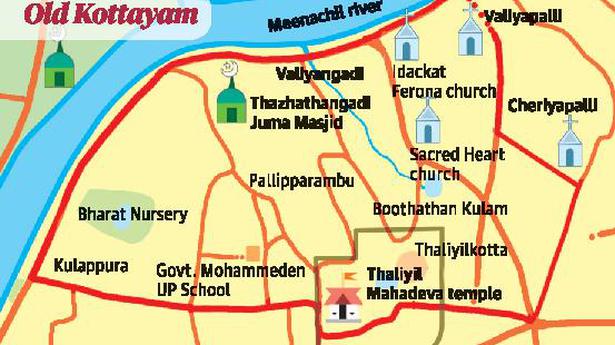 kottayam tourist map