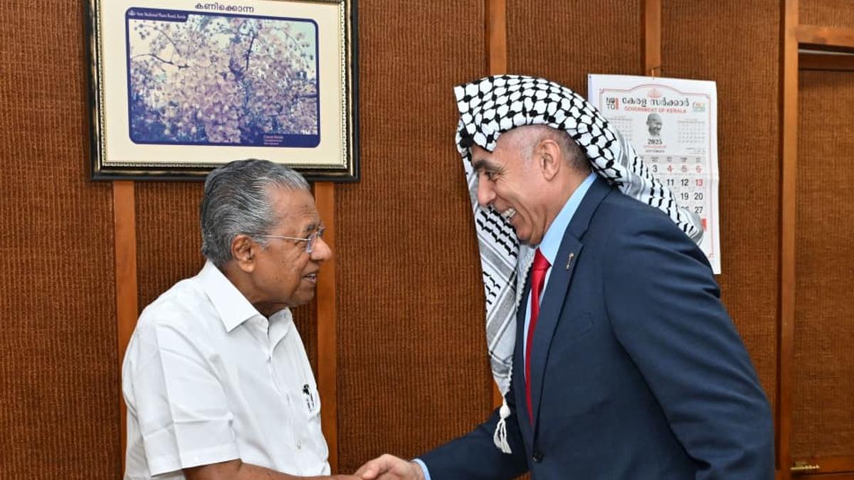 Palestine Ambassador Abdullah Abu Shawesh calls on Kerala CM