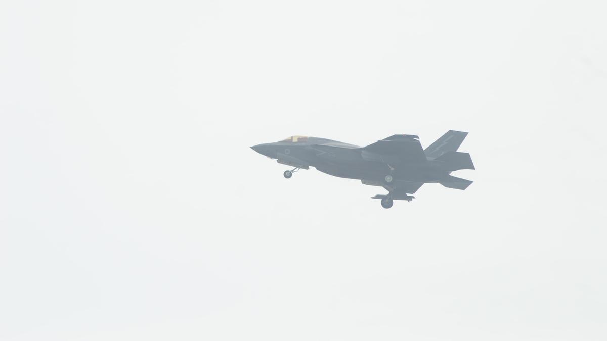 UK F-35B fighter jet grounded in Kerala finally departs from Thiruvananthapuram airport