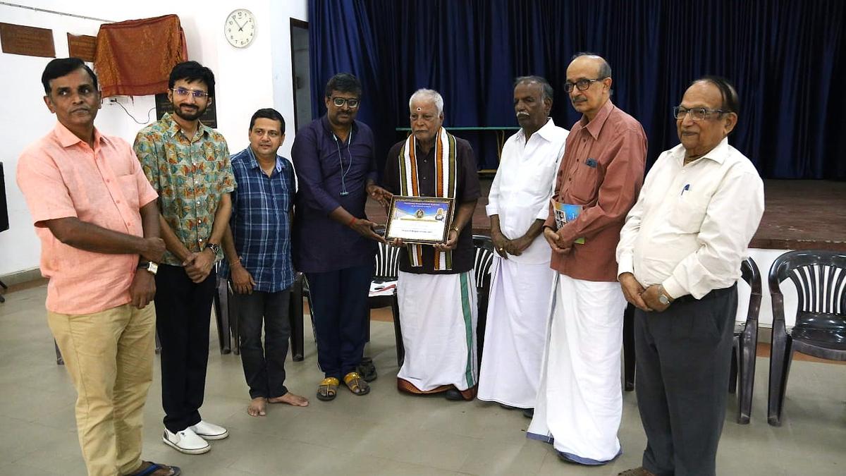 Palakkad’s music patron honoured for lifetime contribution