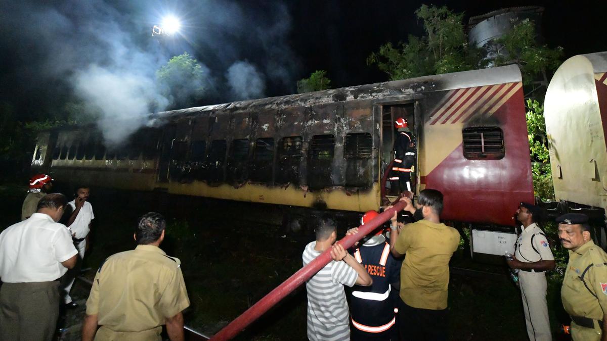Alappuzha-Kannur Executive Express parked at Kannur railway station catches fire, sabotage suspected