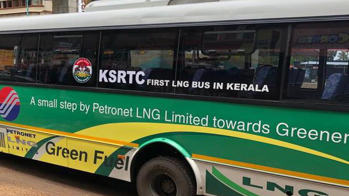 LNG powered KSRTC bus service from Monday - The Hindu