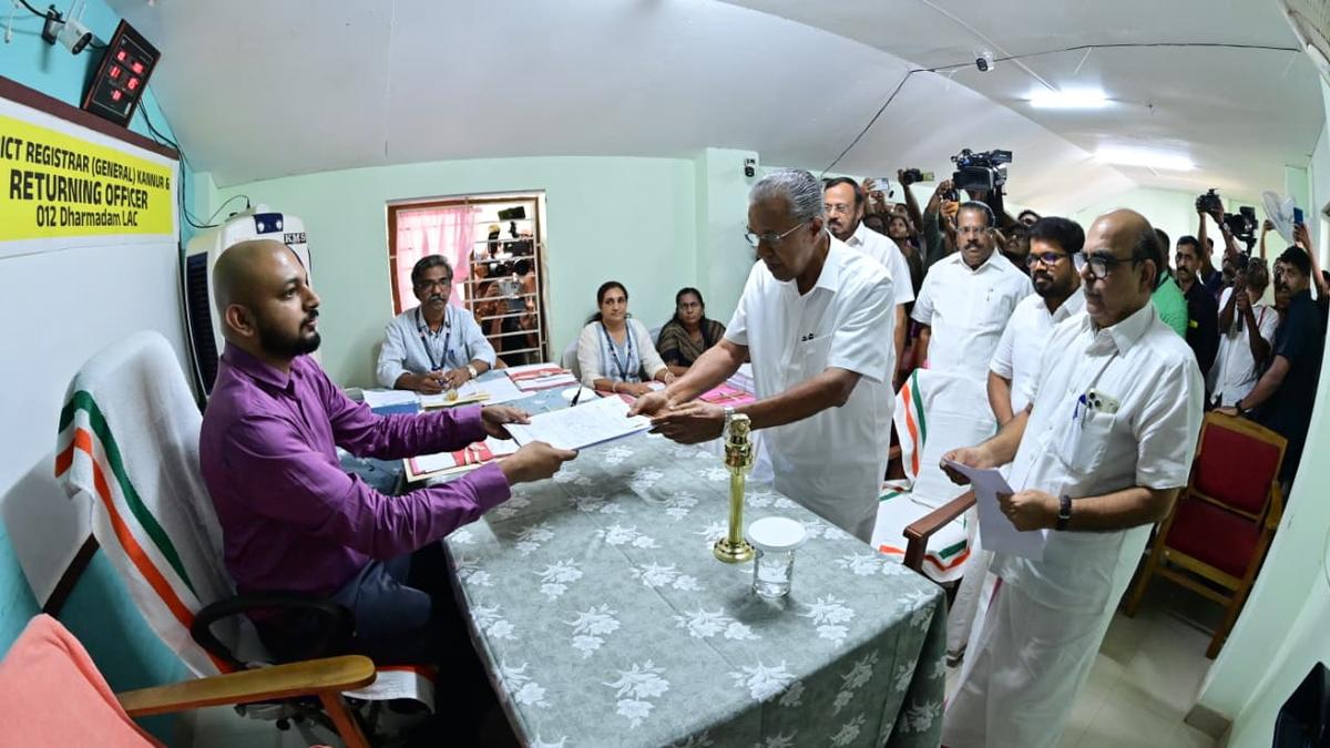 Kerala Assembly polls: Pinarayi Vijayan files nomination from Dharmadam