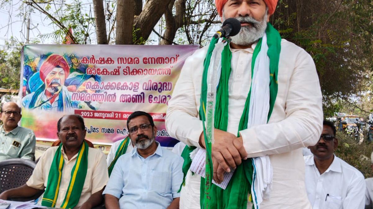 Farmers’ leader Tikait to take up Plachimada relief issue