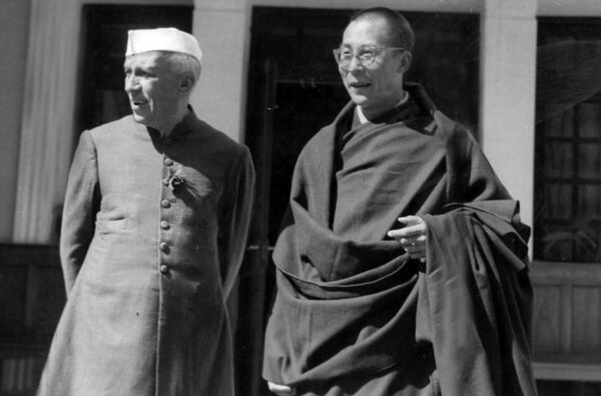 Prime Minister Jawaharlal Nehru with the Dalai Lama when they met at Birla House in Mussoorie on April 24, 1959. Prime Minister Jawaharlal Nehru with the Dalai Lama when they met at Birla House in Mussoorie on April 24, 1959.