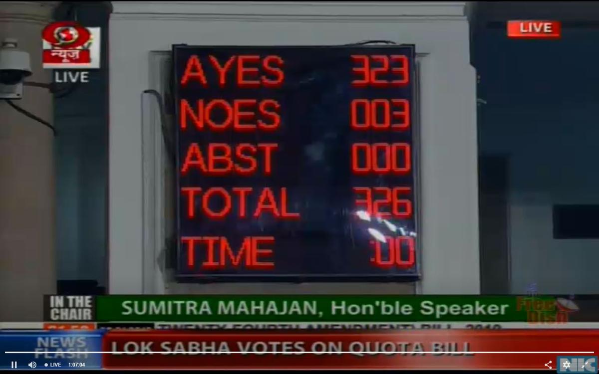 Parliament Updates Live Aiadmk Walks Out In Protest Before The Quota Bill Goes To Vote The Hindu