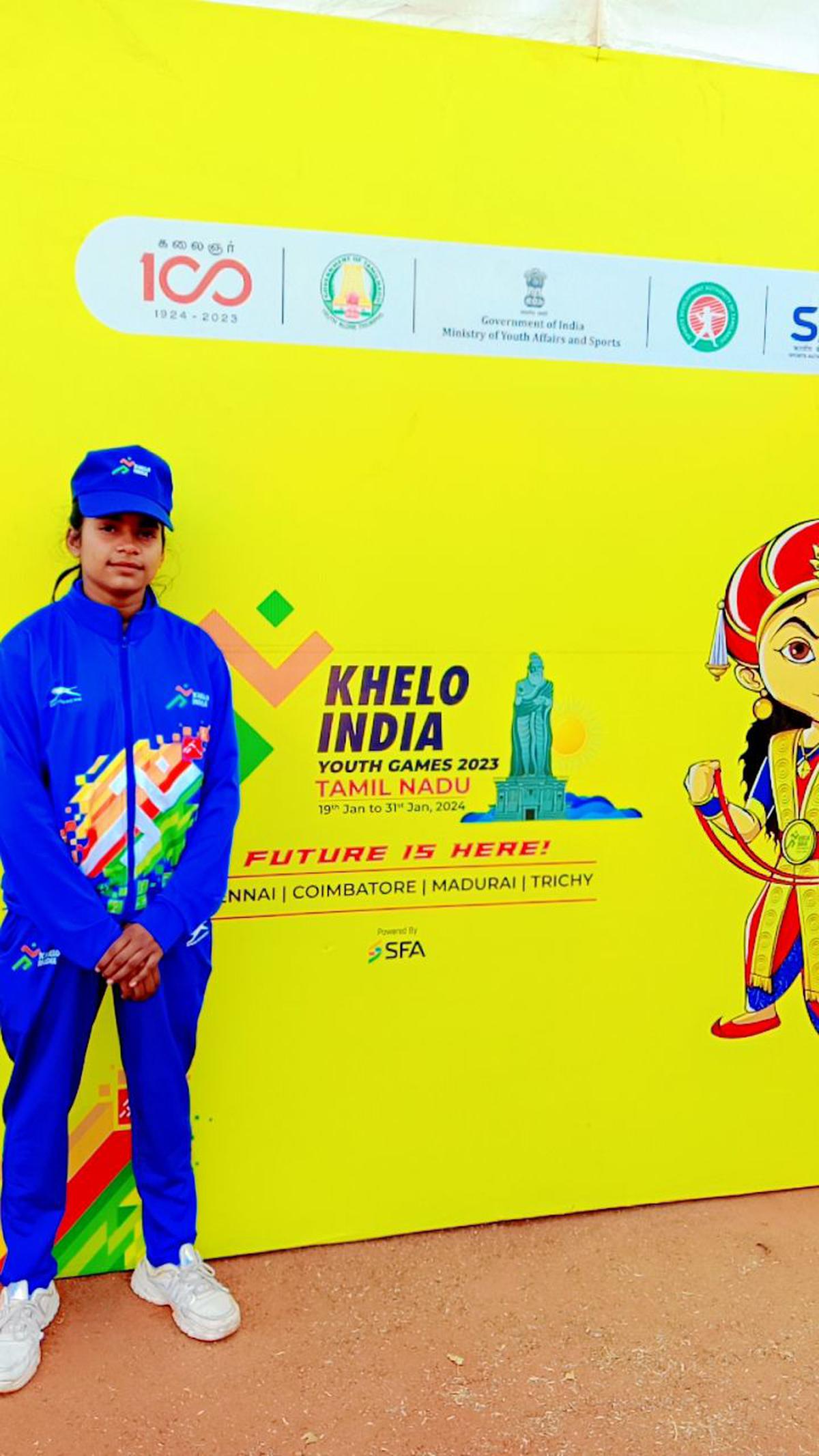 Mohini Dahiya at the Khelo India Youth Games 2023 held in Tamil Nadu in January.