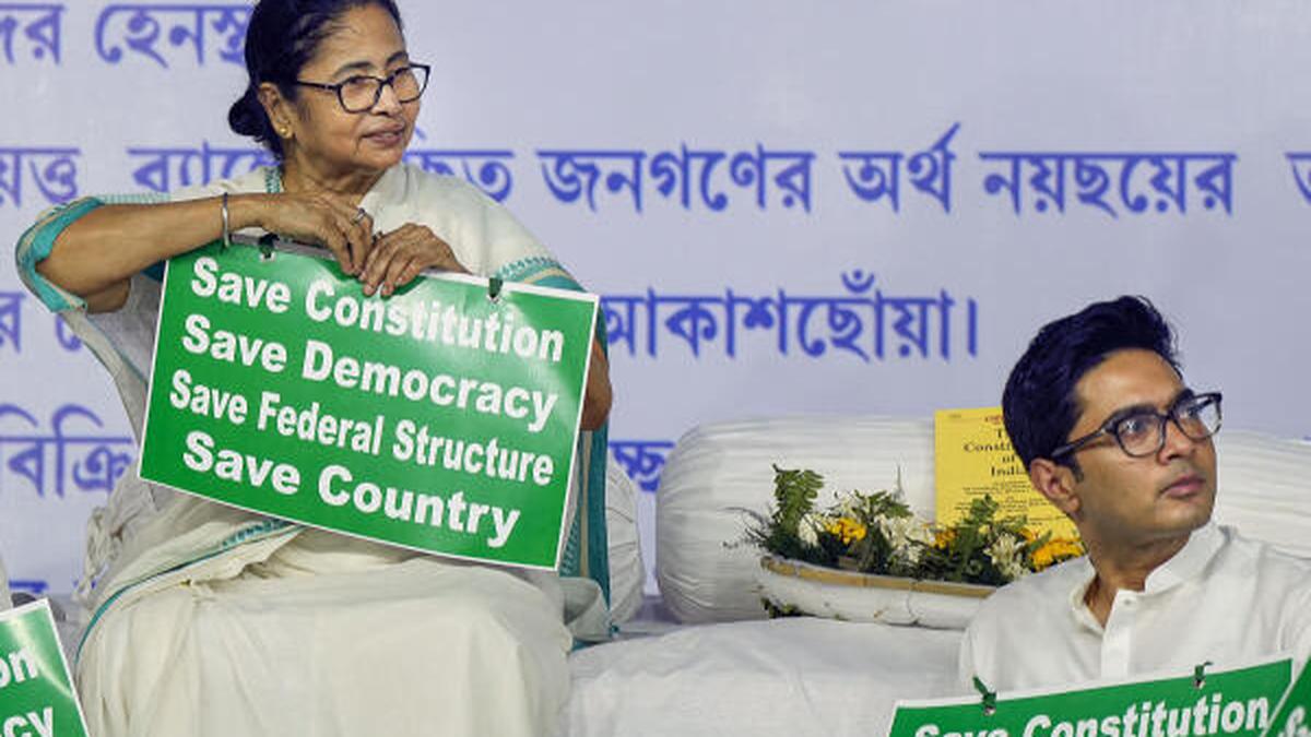 Mamata Banerjee sits overnight in ‘dharna’ against Centre, raises political temperature