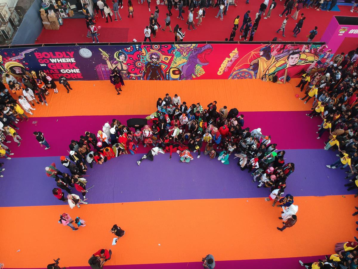 Cosplayers at  Comic Con Delhi 2022