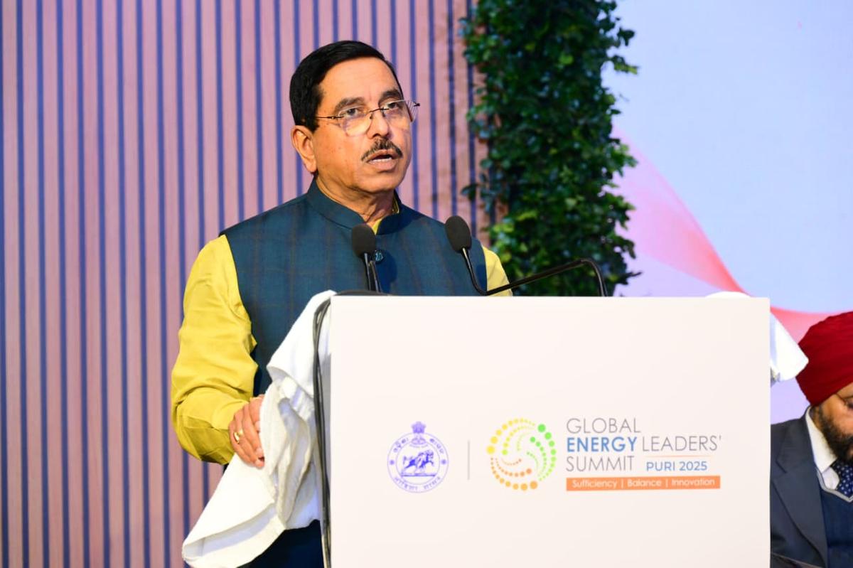 Union Minister Pralhad Joshi addressing the gathering at the event in Puri, Odisha on Saturday. Photo: Special Arrangement Union Minister Pralhad Joshi addressing the gathering at the event in Puri, Odisha on Saturday. Photo: Special Arrangement