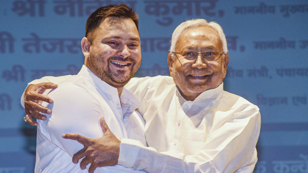 Nitish Kumar drops hints he may pass on mantle to Tejashwi Yadav