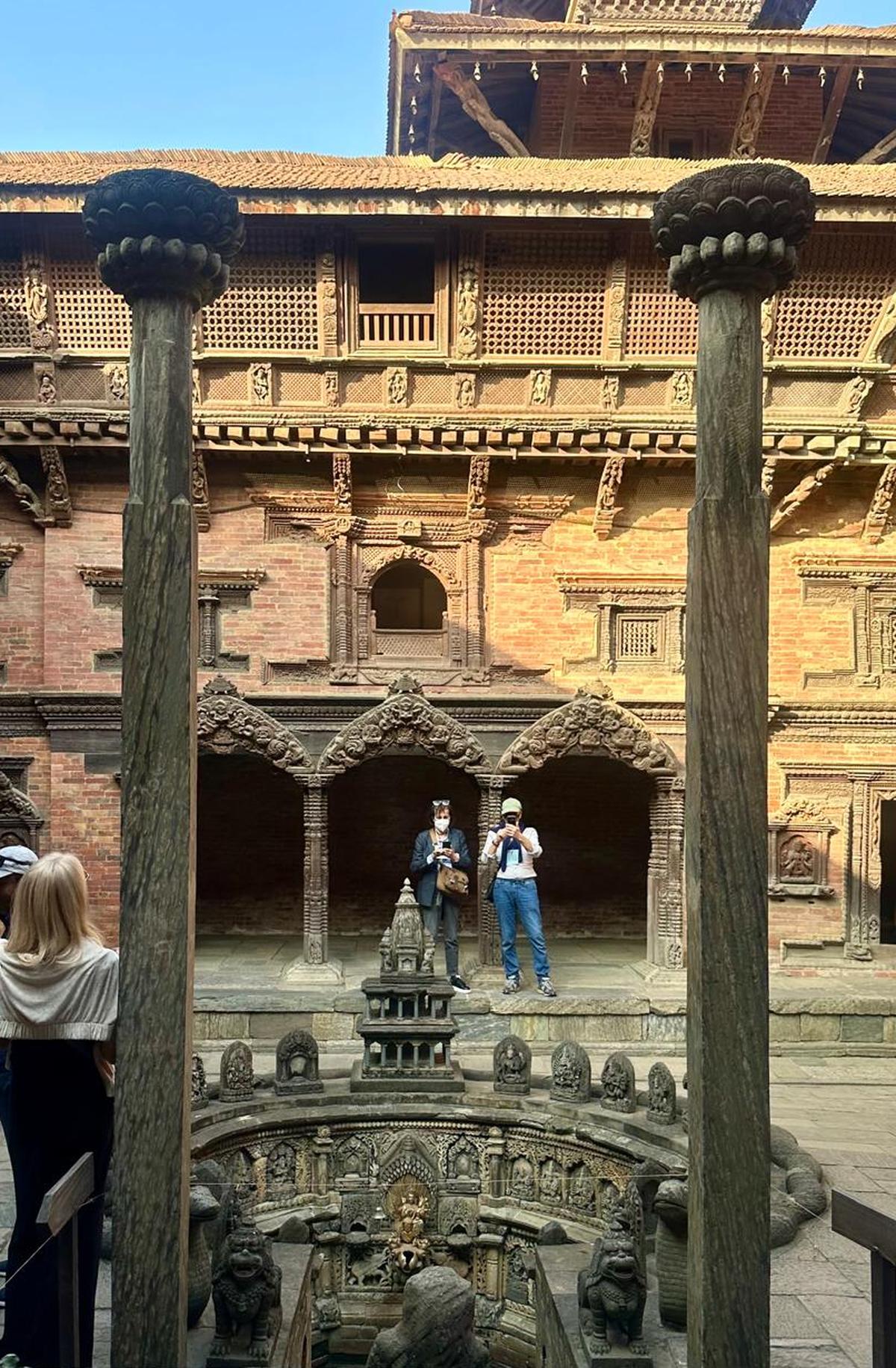 A view of Sundari Chowk’s sunken tank, the Royal Bath once used by Nepal’s Malla royal family.