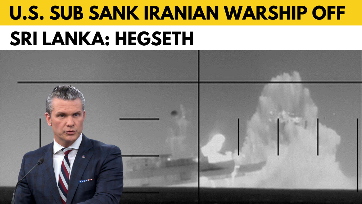 Watch: Iranian naval vessel destroyed by U.S. torpedo in Indian Ocean