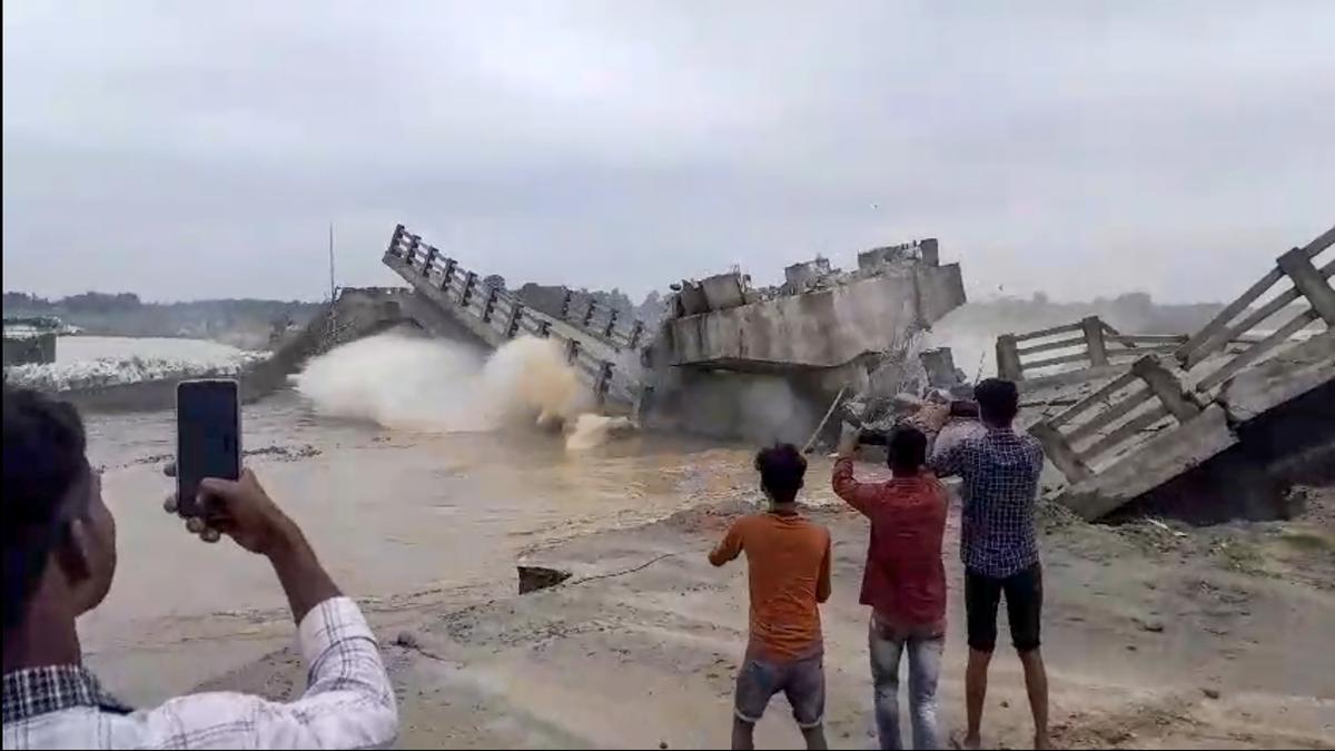 ₹12-crore under-construction bridge collapses in Bihar’s Araria district, no casualties reported