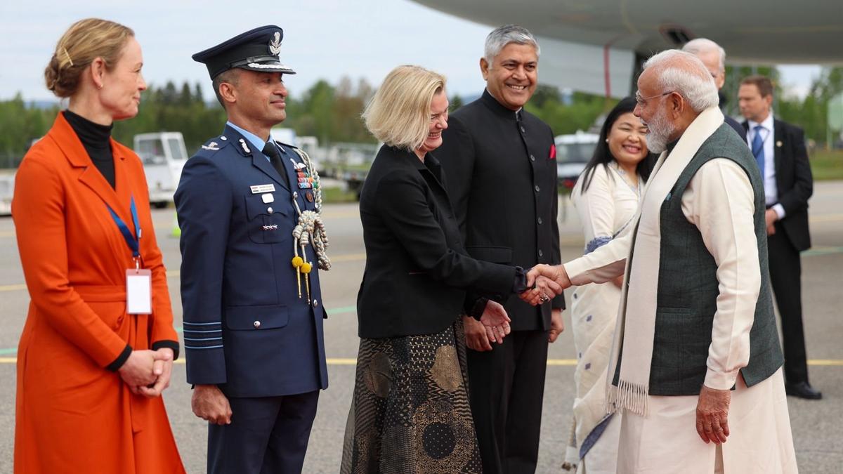 PM Modi in Norway: PM Modi lands in Norway, to hold talks on trade, tech