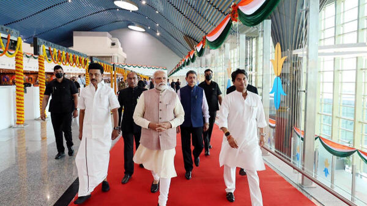PM Modi inaugurates Chennai airport's new terminal building
