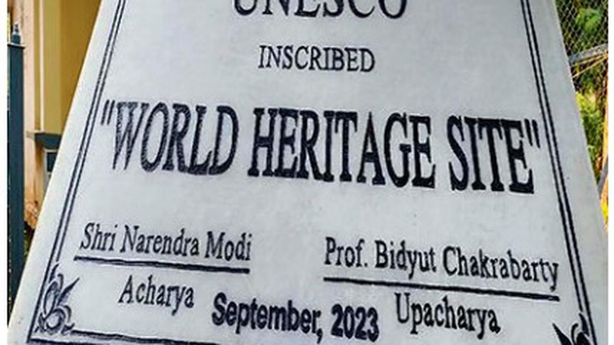 UNESCO plaques without Tagore triggers controversy at Visva Bharati University