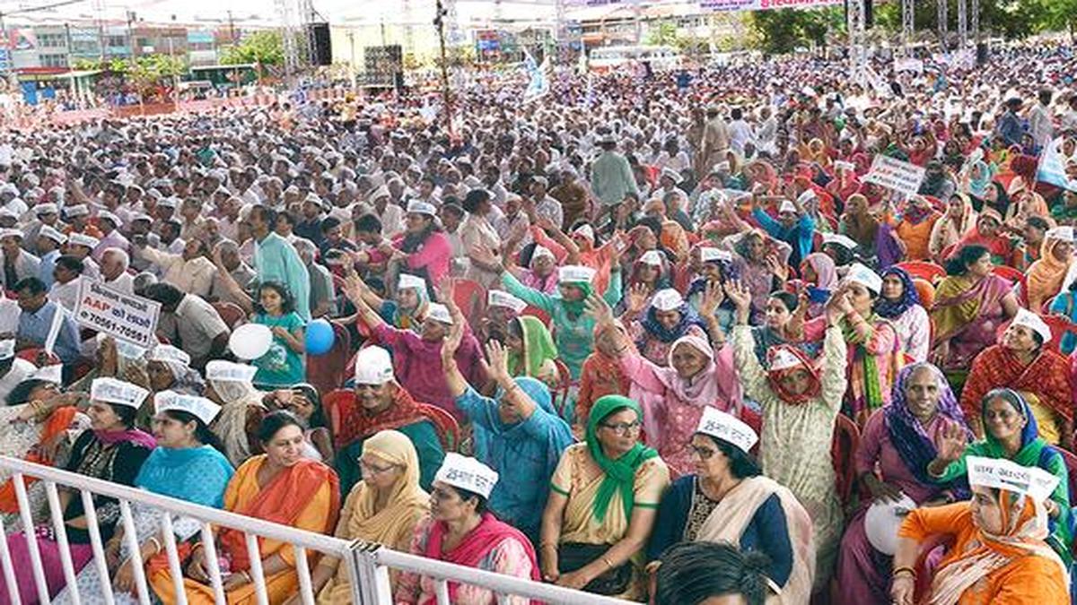 AAP sounds poll bugle in Haryana The Hindu