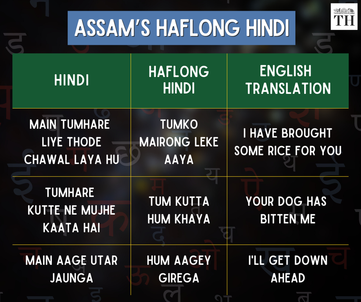 Assam S Haflong Hindi A Fluent Example Of Give And Take The Hindu