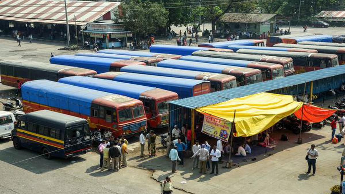 All MSRTC bus depots shut, but some workshop employees resume work