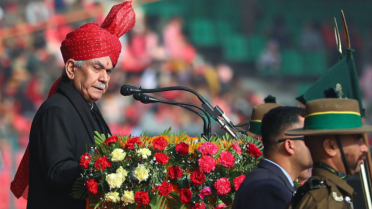 Will not rest till we end proxy war of neighboring country: J&K LG Manoj Sinha