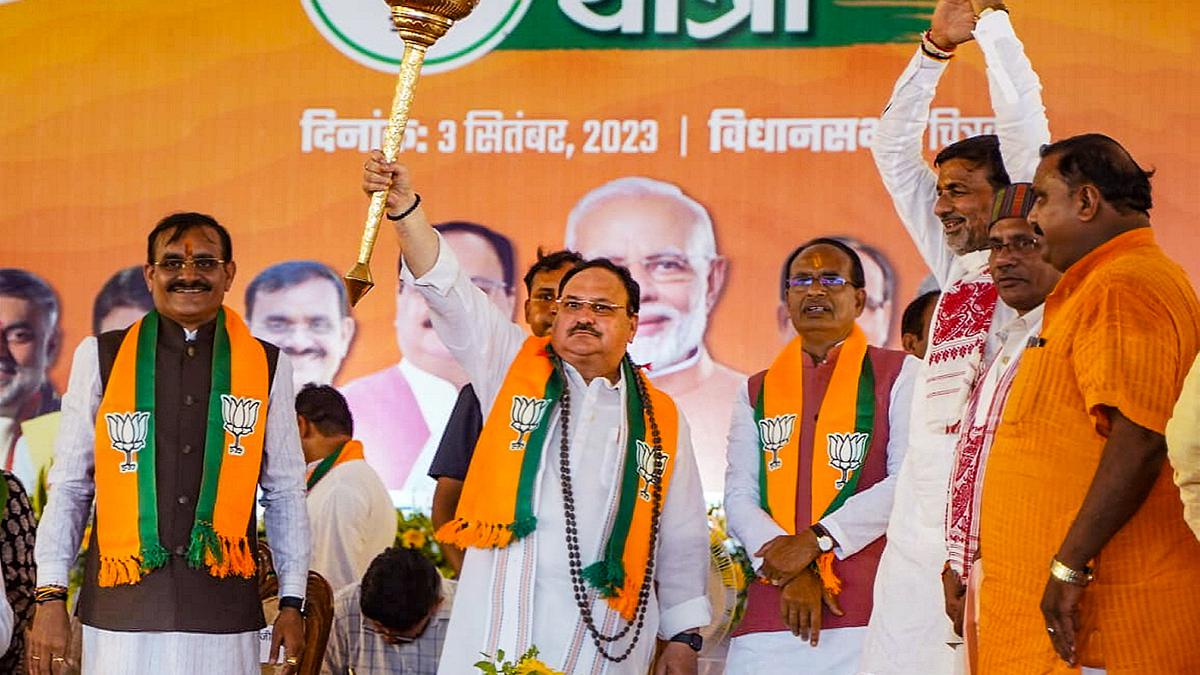 Nadda flags off BJP yatra in MP; attacks Opposition alliance over DMK leader’s ‘Sanatan Dharma’ comments