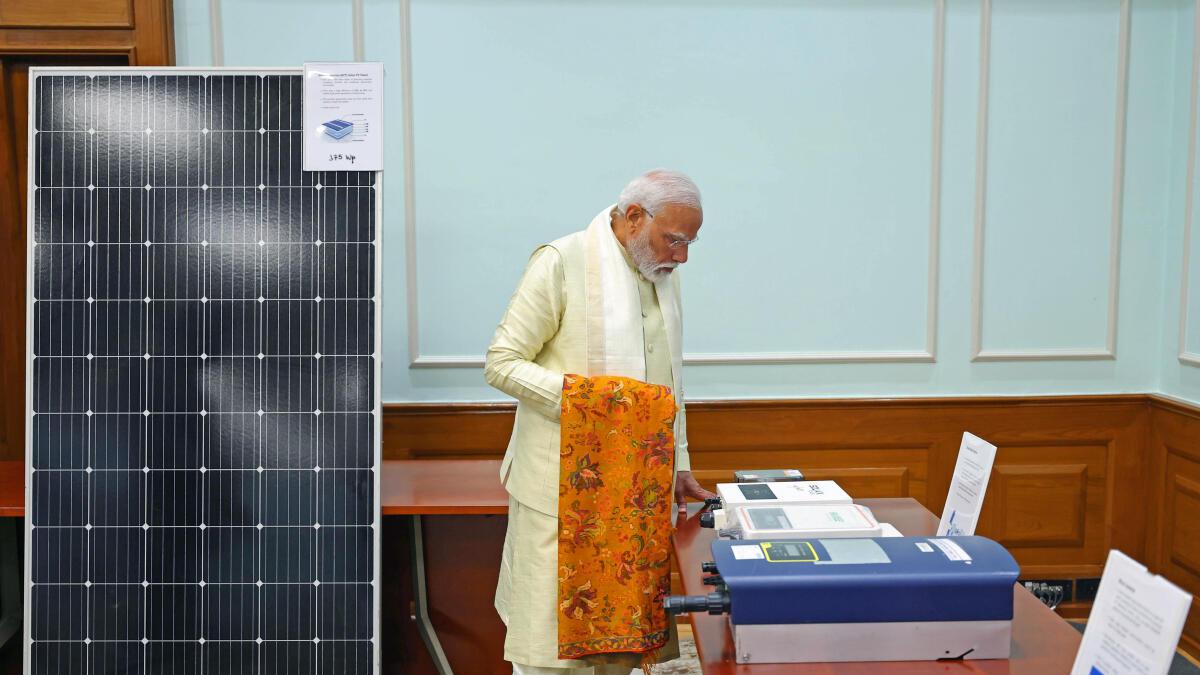 PM Modi announces solar roof-top scheme