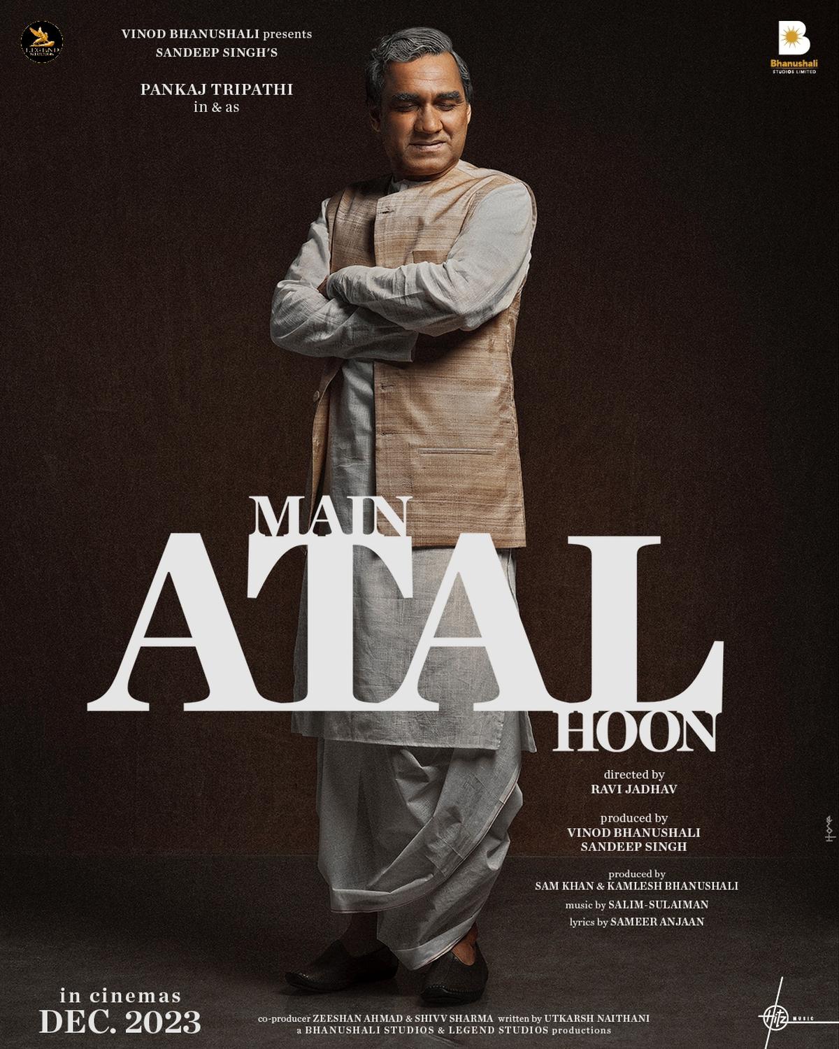 In Main Atal Hoon, Pankaj Tripathi dons the role of the BJP stalwart.