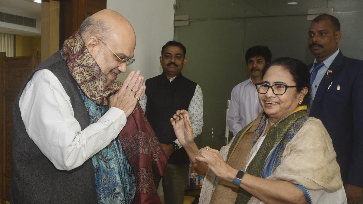 Amit Shah chairs EZC meeting in Kolkata with Mamata, Soren and Tejashwi