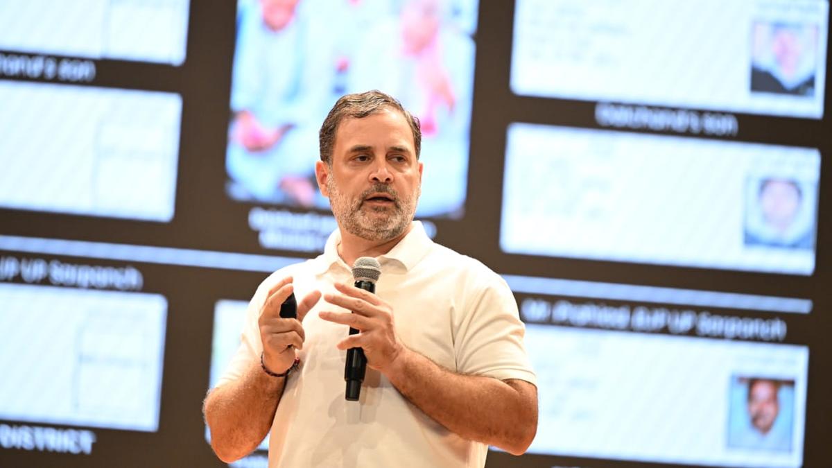 Rahul Gandhi press meet: Voter fraud being centrally carried out, Rahul  Gandhi claims massive rigging in Haryana Assembly elections - The Hindu