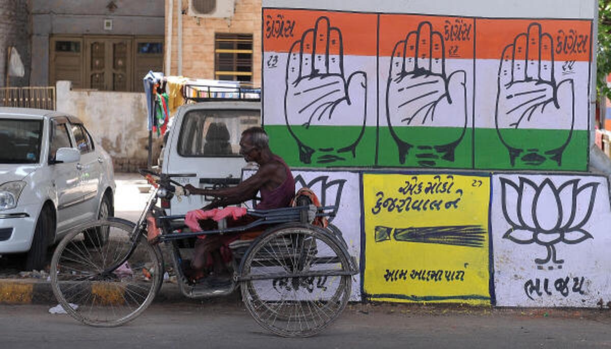 Gujarat Assembly polls 2022 | BJP confident of a repeat show even as a "silent" Congress slugs it out and AAP splits votes