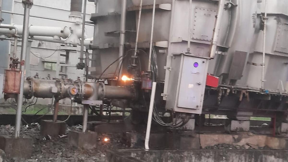 High voltage transformer catches fire at Manali substation