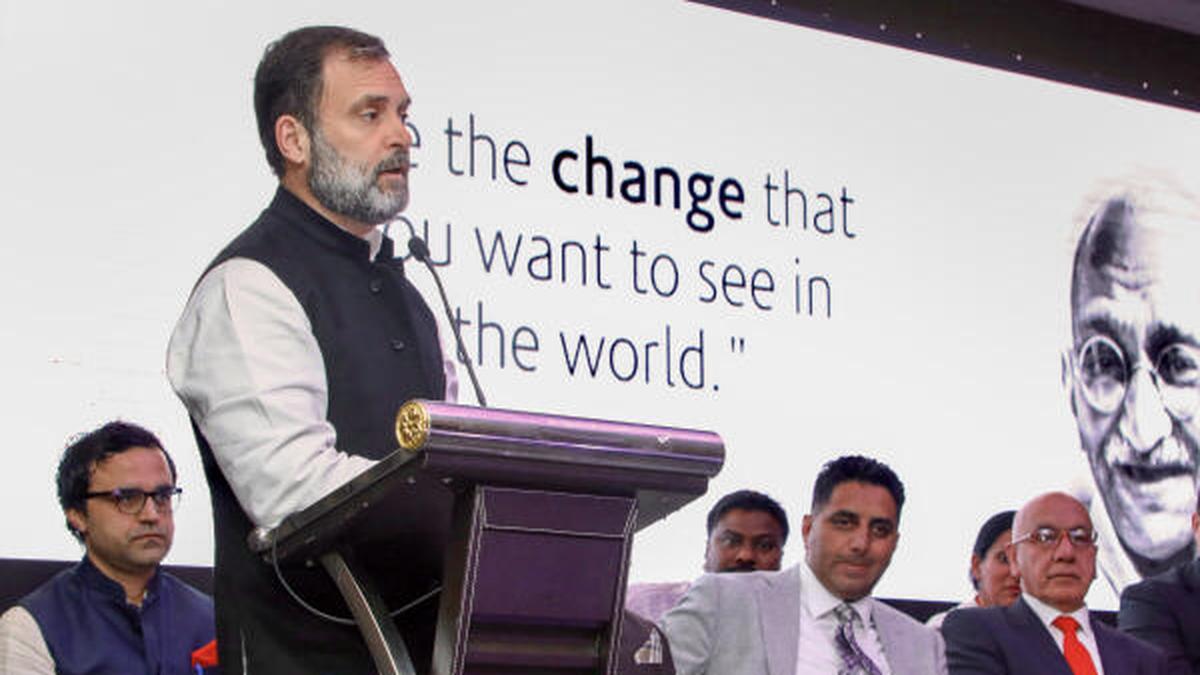 At the heart of BJP's ideology is 'cowardice', Rahul Gandhi says in London