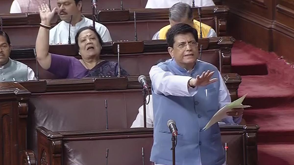 Opposition parties move privilege notice against Piyush Goyal over remarks against them