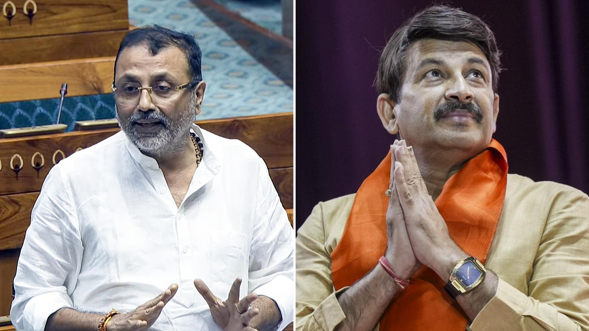 BJP MPs Nishikant Dubey, Manoj Tiwari booked for forcibly entering Baidyanath Temple's inner chamber